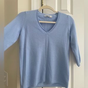 Jill Sander cashmere 3/4 sleeve sweater